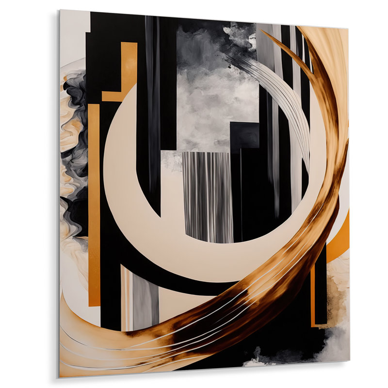 Dezera Abstract Wall Decor on Metal, 20" H x 12" W x 1" D