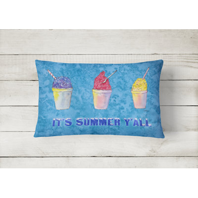 Snowballs Outdoor Reversible Throw Pillow