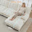 Canapé modulaire 77 po rembourré modulaire en chenille avec repose-pieds mobile 77 po Chenille-1787570222-1787570386