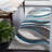 Duboistown Abstract Gray/Turquoise Area Rug-1379602228