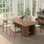 78.7'' Dining Table For 4 6 8 10, Rectangular Kitchen Table With Storage, Farmhouse Dining Room Table For Kitchen, Dining Room, Living Room