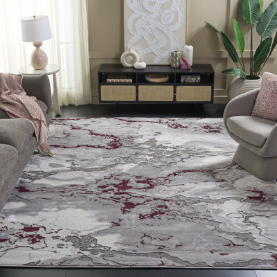 Tapis gris / rouge Bowersville Craft 800