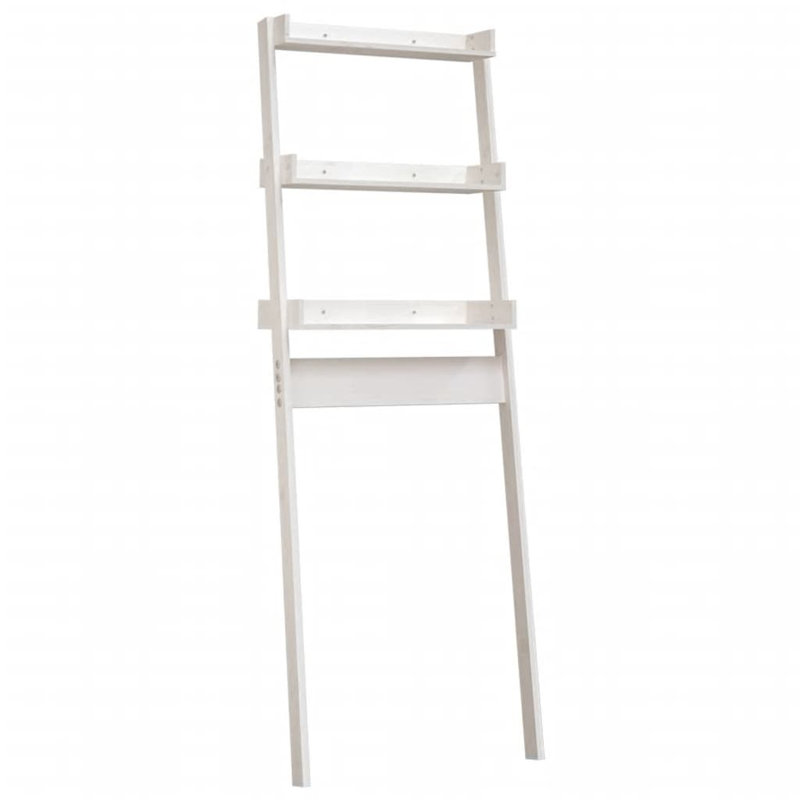 Itzik Solid Wood Freestanding Over The Toilet Storage, White