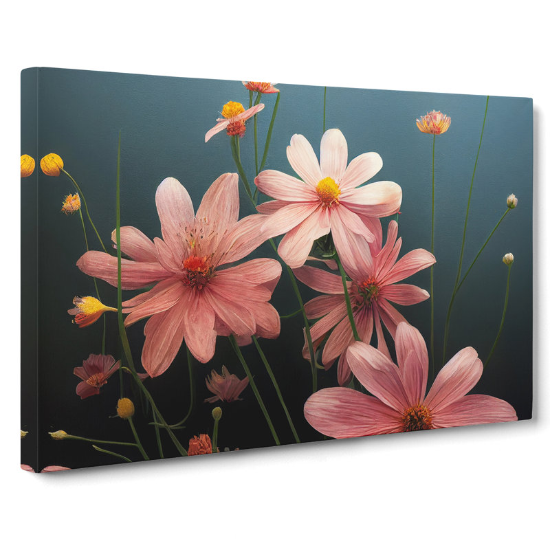 Hopeful Wildflowers Floral - Wrapped Canvas, 50cm H x 76cm W x 3cm D