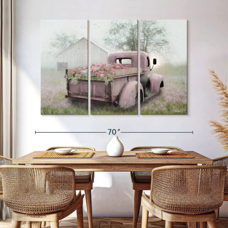 Camion rose Mehar, H 42 po x l 65 po