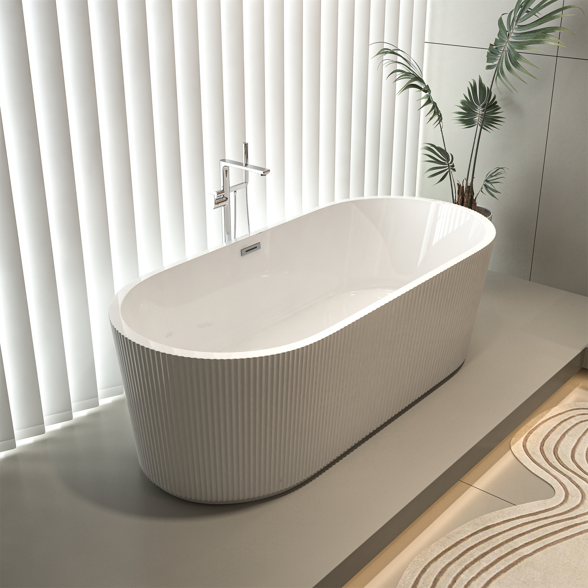 MONSFEST Acrylic Freestanding Bathtub-acrylic Soaking Tubs - Wayfair Canada