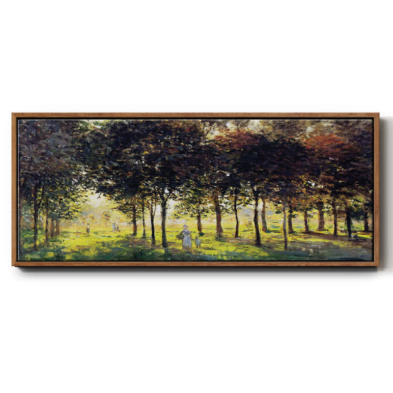 La promenade à Argenteuil, coucher de soleil, 1874 - toile encadrée, H 12 po x l 30 po