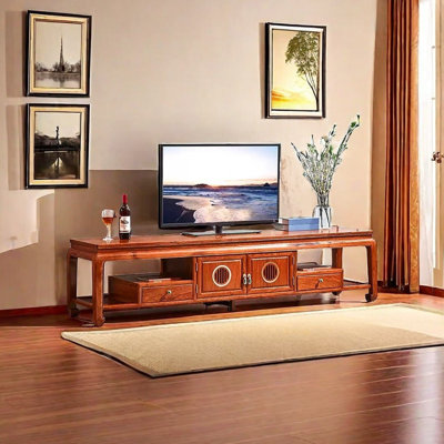 Meuble télé simple en bois de rose