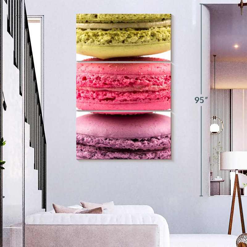 Yarlin Three Macarons, 74" H x 38" W