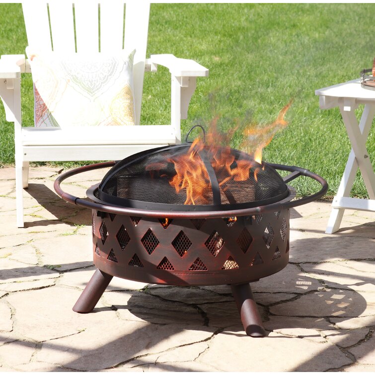 Arlmont & Co. Gustafson Steel Wood Burning Fire Pit & Reviews