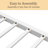 Full Metal Platform Bed with Storage Headboard, Charging Station, LED Lights, Easy Assembly, White-1904523167-1904523164