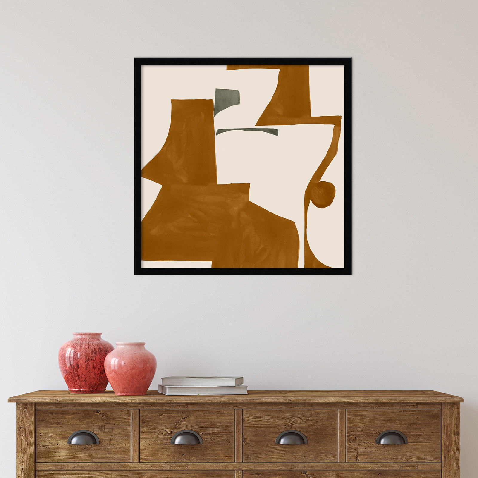 Forecast I Print by Sozi, Black, 25" H x 25" W x 1" D