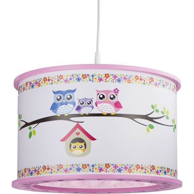 Myra 1 - Light White Drum Pendant