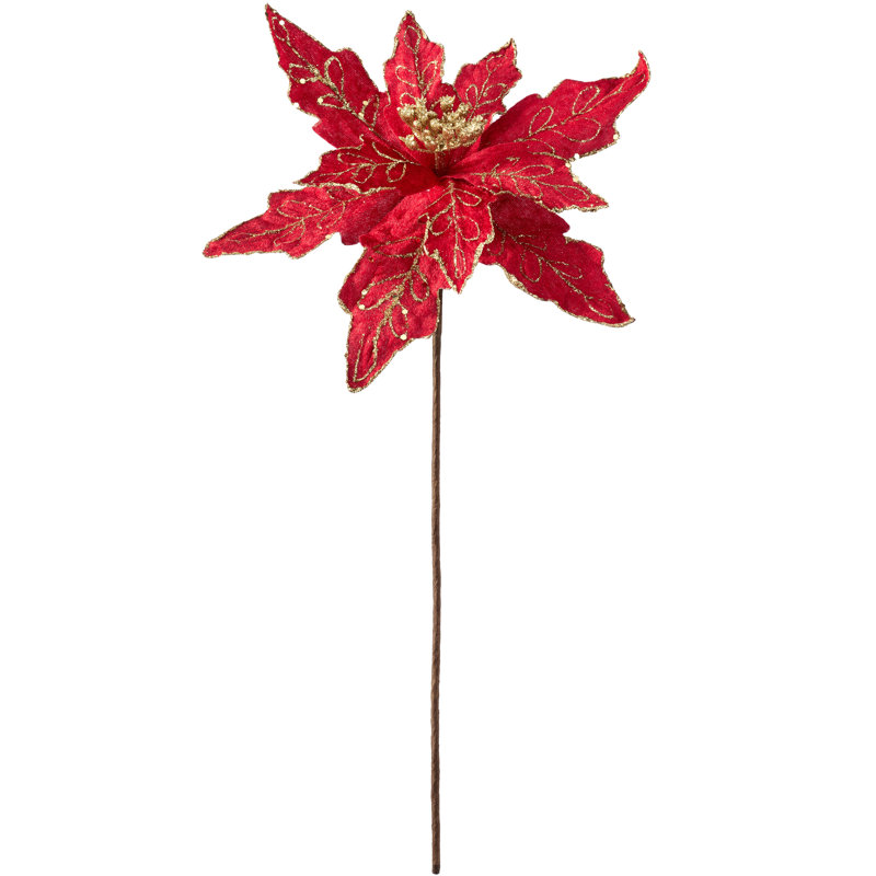 Fabric Poinsettia Arrangement