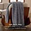 Couvre-lit simple à lit simple TG Bubble - Essentiel de chambre de dortoir douillet et léger, jeté bleu céleste pour décor de lit et de canapé, cadeau de finissants pour les filles, toutes saisons-116633470-116633471