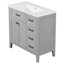Meuble-lavabo 36 po avec lavabo et porte, armoire de rangement en céramique-658533014-658533011