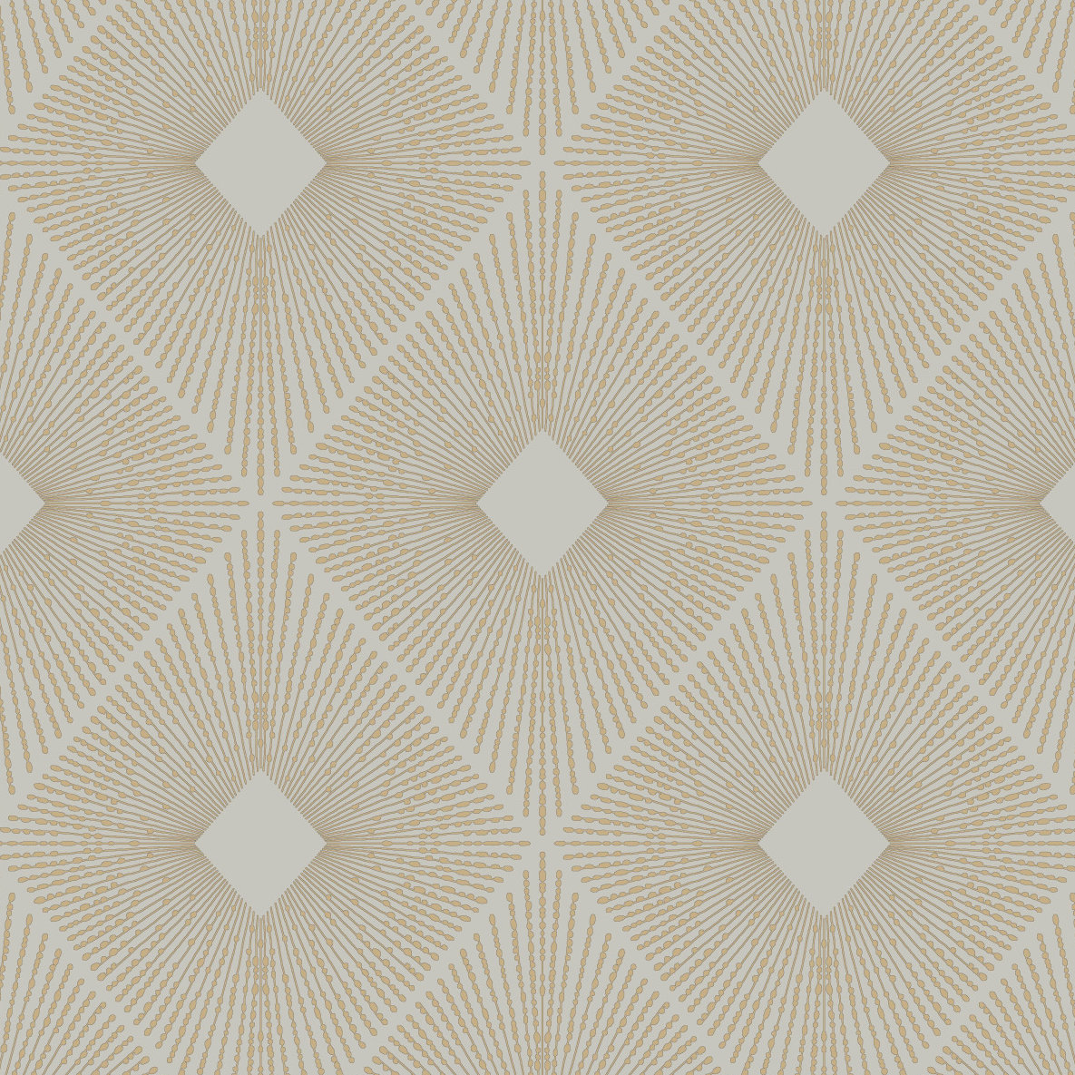 Antonina Vella Modern Metals Modern Geometric Wallpaper, Warm Grey/Gold