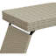 Table pliante portative grise, résistante aux intempéries, légère pour le rangement et l'installation à l'extérieur, facile d'entretien, sans assemblage, profondeur de produit de 23,5 po, largeur de 16 po, hauteur, à nettoyer, assemblage requis,