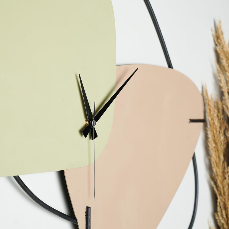 Kuba Metal Wall Clock, Black