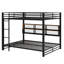 Metal Bunk Bed With Storage Cabinets And LED