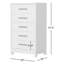 Commode 5 tiroirs l 28 po Wrightia-720380383