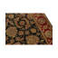 Wool Oriental Area Rug in Black/Red