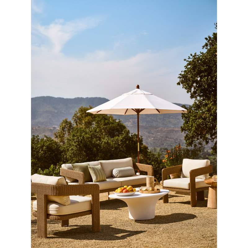 Aster Outdoor Patio Sofa - Canvas Denim, Canvas Denim