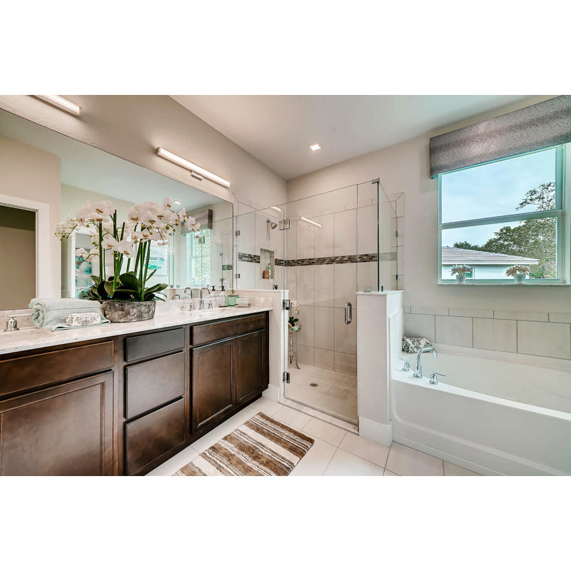 Lonan Dimmable LED Bath Bar, Polished Chrome