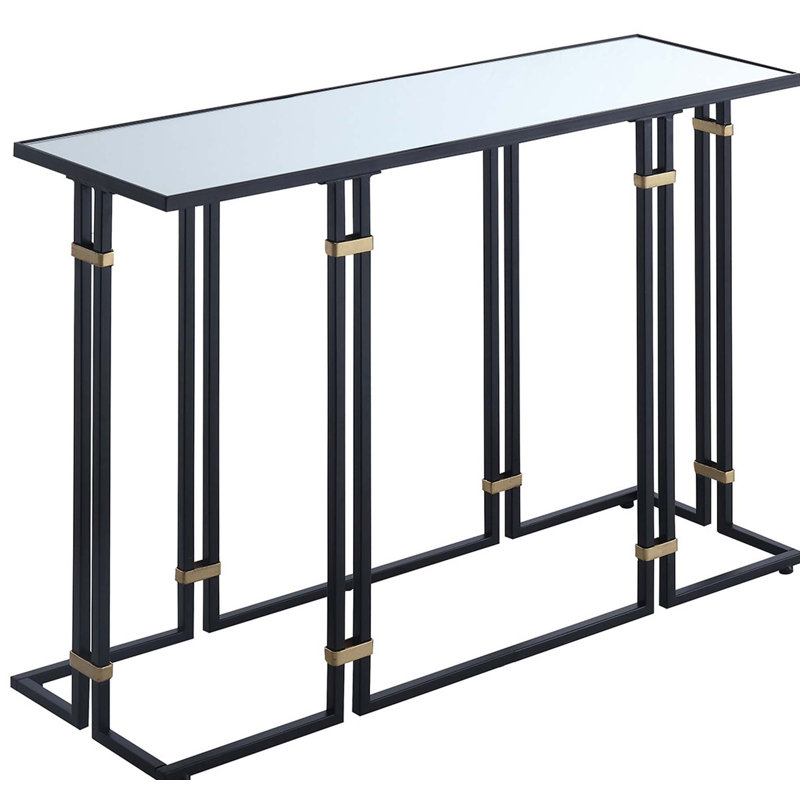 Gowan 42'' Glass Top Console Table