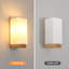 Siahna Wood Base Flush Mounted Wall Sconce