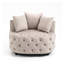 Chaise berçante classique en velours A&A Furniture-1156880941