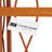Alphe 4-Tier Wooden Folding Corner Bookshelf