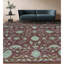Tapis rouge noué à la main de haute qualité