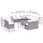 Vidaxl Garden Sofa Set Black