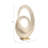 Modern Abstract Metal Ring Sculpture for Tabletop Home Decor - Decorative Oval Accent for Living Room or Office Decoration - 20", Gold & Metallic