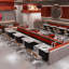 Banc de rangement de style industriel
