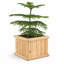 Boîte à fleurs carrée en bois de cèdre 15 po Alann-714228777