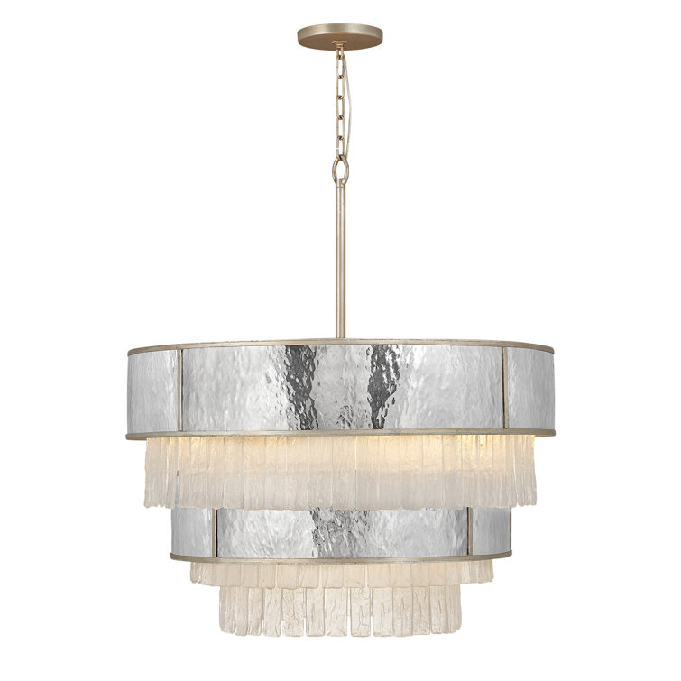Reverie 12 - Light Unique Tiered Chandelier with Crystal Accents