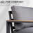 Set Of 2 26.6" All-Weather Aluminum Patio Armchairs With Thick Cushions-826642406