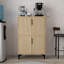 Armoire de bar ou de cuisine Mid-Century moderne avec rangement