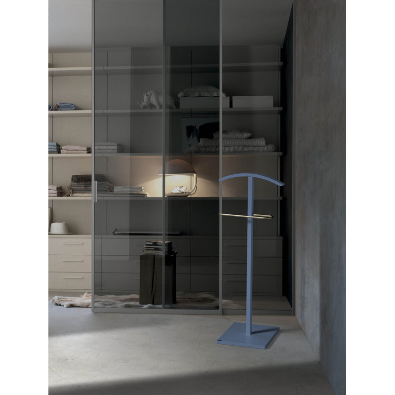 Ahrens Freestanding Valet Stand, Blue