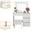 Ensemble coiffeuse et tabouret Naryia