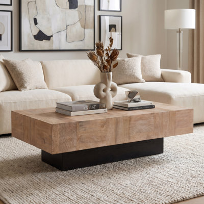 Camari Solid Wood Pedestal Coffee Table