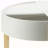 White and Natural Coffee Table with Hidden Storage