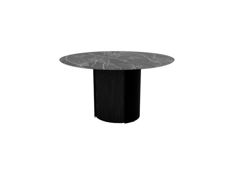 Yoroi Extendable Tables, Black Statuary Marble