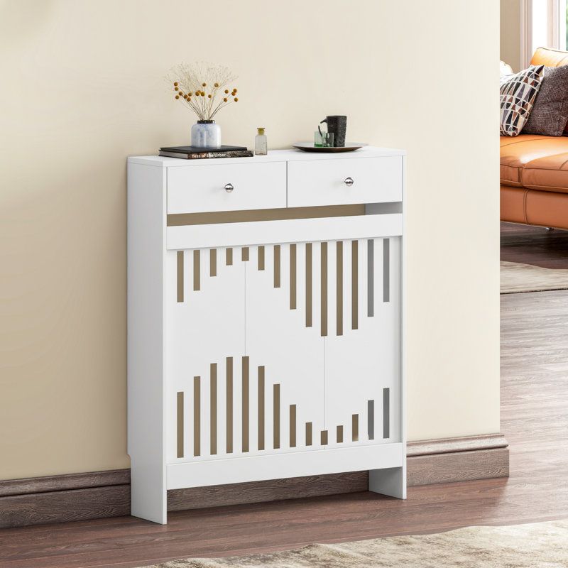 Radiator Cover, 96cm H x 78cm W x 19cm D, White