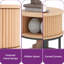 Four Leg Coffee Table with Storage-1040813008