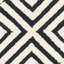 Tapis noir / blanc en coton fabriqué à la main Nieve-22788012