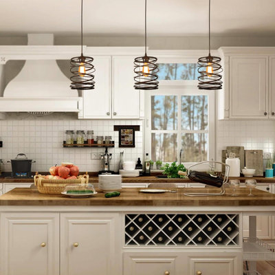  Pepperdine 1 - Light 8'' W Modern Dining Room Cylinder Pendant (Rustic Finish Not  Pure Black)