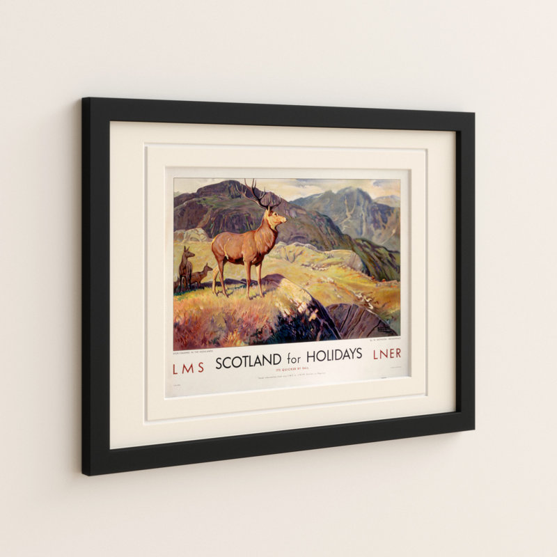 Print, 30cm H x 40cm W, Black Frame, Yellow